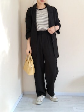 「ECRIRE×miho.a.nico」｜no＊さん（レディース・160cm）の春コーディネート