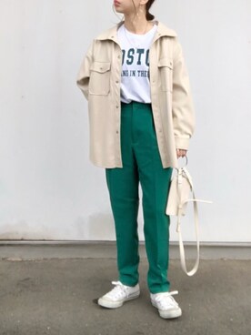 「ap retro（アプレトロ）のアイテム（ブルゾン）」を使った、no＊さん（レディース・160cm）の冬コーディネート
