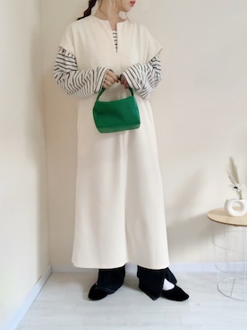 「Crisp yours（クリスプユアーズ）のアイテム（Tシャツ/カットソー）」を使った、no＊さん（レディース・160cm）の春コーディネート