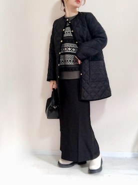 「サイドゴアブーツ」｜「アイテム（その他アウター）」を使った、no＊さん（レディース・160cm）の冬コーディネート