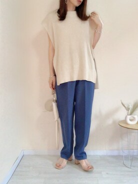 「Honeys（ハニーズ）のアイテム（その他シューズ）」を使った、no＊さん（レディース・160cm）の夏コーディネート