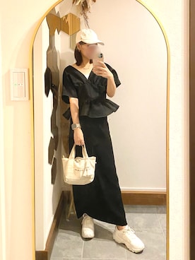 「Daniel Wellington（ダニエルウェリントン）のアイテム」を使った、Chi-さん（レディース・159cm）の秋コーディネート