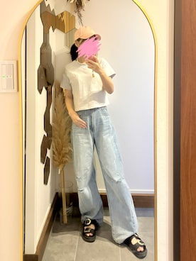 「Daniel Wellington（ダニエルウェリントン）のアイテム」を使った、Chi-さん（レディース・159cm）の夏コーディネート