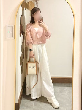 「アイテム（カーゴパンツ）」を使った、Chi-さん（レディース・159cm）の秋コーディネート