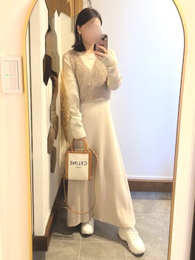 「mystic（ミスティック）のアイテム（ワンピース）」を使った、Chi-さん（レディース・159cm）の秋コーディネート