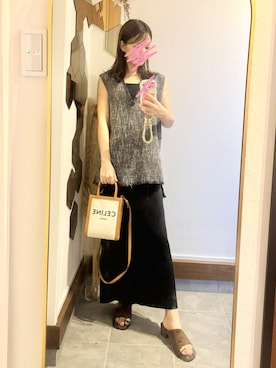 「DONOBAN（ドノバン）のアイテム」を使った、Chi-さん（レディース・159cm）の夏コーディネート