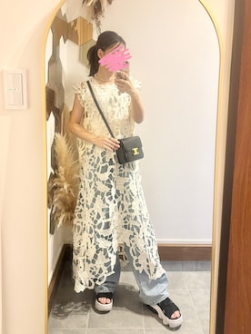 「CELINE（セリーヌ）のアイテム」を使った、Chi-さん（レディース・159cm）の夏コーディネート