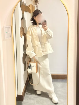 「CELINE（セリーヌ）のアイテム」を使った、Chi-さん（レディース・159cm）の秋コーディネート