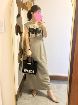 「LOEWE（ロエベ）のアイテム」を使った、Chi-さん（レディース・159cm）の夏コーディネート
