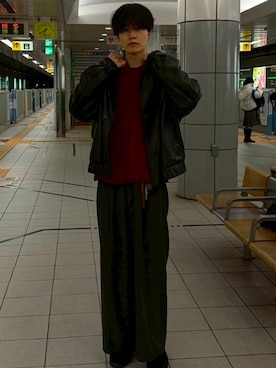 「blatto（ブラット）のアイテム」を使った、Ryuさん（メンズ・173cm）の冬コーディネート