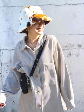 「デニムレギンス」｜mizukiさん（レディース・160cm）の冬コーディネート