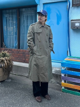 「アイテム（トレンチコート）」を使った、TERUさん（メンズ・172cm）の秋コーディネート