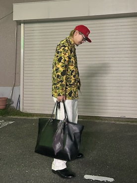 「アイテム（トートバッグ）」を使った、TERUさん（メンズ・172cm・20代）の冬コーディネート