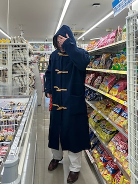 「アイテム（ダッフルコート）」を使った、て るさん（メンズ・172cm）の秋コーディネート