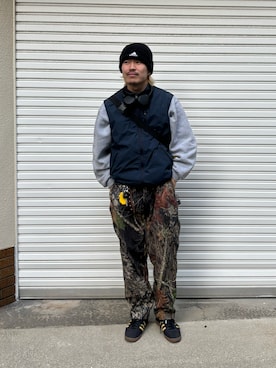 「アイテム（ニットキャップ/ビーニー）」を使った、TERUさん（メンズ・172cm・20代）の秋コーディネート