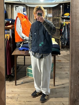 「アイテム（ベスト）」を使った、TERUさん（メンズ・172cm）の秋コーディネート