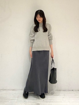 「かぐれ（カグレ）のアイテム（スカート）」を使った、miruさん（レディース・163cm）の秋コーディネート