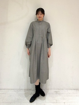 「アーバンリサーチドアーズ」｜「アイテム（ワンピース/ドレス）」を使った、miruさん（レディース・163cm）の秋コーディネート