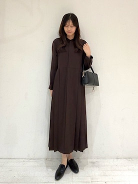 「URBAN RESEARCH DOORS(アーバンリサーチドアーズ)のアイテム(ワンピース)」を使った、miruさん(レディース・163cm)の秋コーディネート