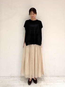 「骨格ナチュラル」｜miruさん（レディース・163cm）の夏コーディネート