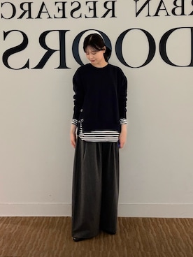 「FORK&SPOON」｜「アイテム（シューズ）」を使った、miruさん（レディース・163cm）の秋コーディネート