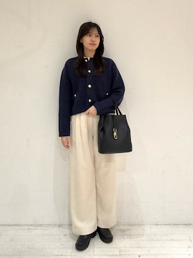 「RODE SKO（ロデスコ）のアイテム」を使った、miruさん（レディース・163cm）の秋コーディネート