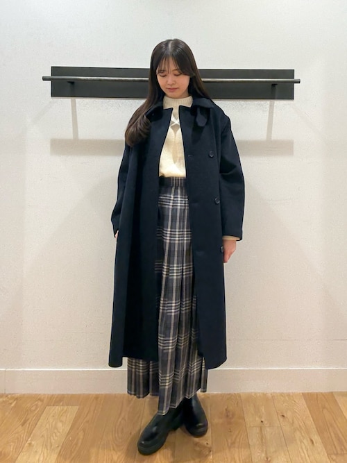 セール】ウールロングコート｜冬服/暖かい/ピリング防止/通勤服