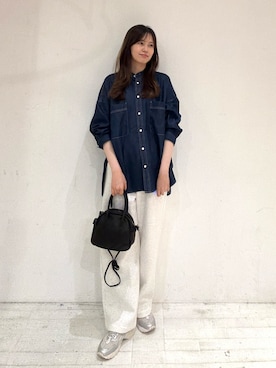 「アイテム（スウェットパンツ）」を使った、miruさん（レディース・163cm）の秋コーディネート