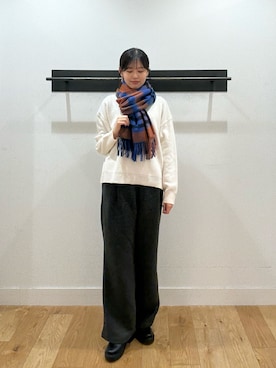 「骨格ナチュラル」｜miruさん（レディース・163cm）の冬コーディネート