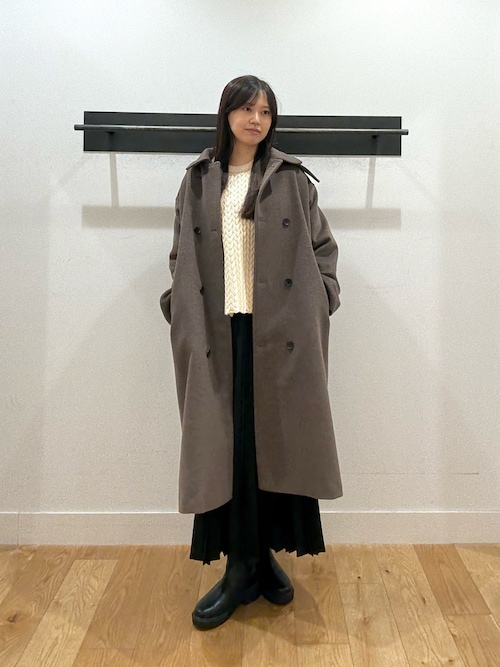 セール】ウールロングコート｜冬服/暖かい/ピリング防止/通勤服