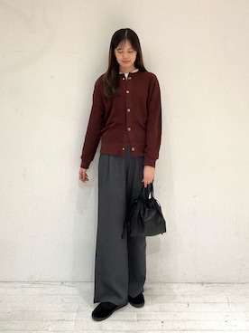 「完声パンツ」｜miruさん（レディース・163cm）の秋コーディネート