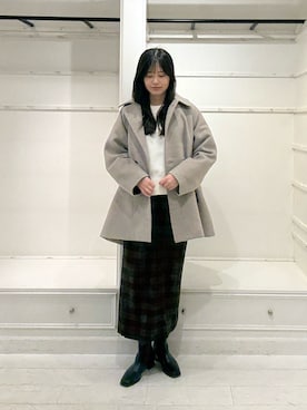 「FORK&SPOON」｜「アイテム（シューズ）」を使った、miruさん（レディース・163cm）の秋コーディネート