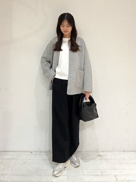 「FORK&SPOON」｜「アイテム（その他アウター）」を使った、miruさん（レディース・163cm）の秋コーディネート