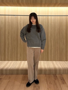 「骨格ナチュラル」｜miruさん（レディース・163cm）の冬コーディネート