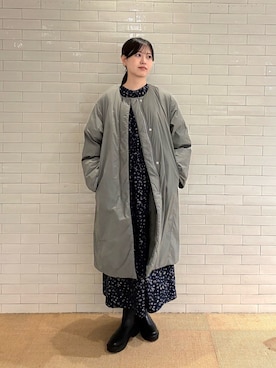 「アーバンリサーチドアーズ」｜「アイテム（ワンピース/ドレス）」を使った、miruさん（レディース・163cm）の秋コーディネート