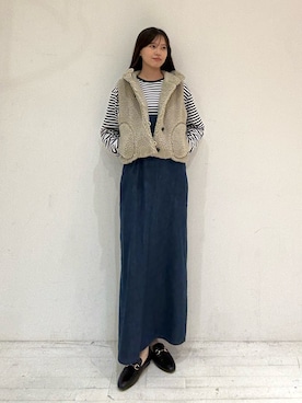 「Lee（リー）のアイテム」を使った、miruさん（レディース・163cm）の秋コーディネート