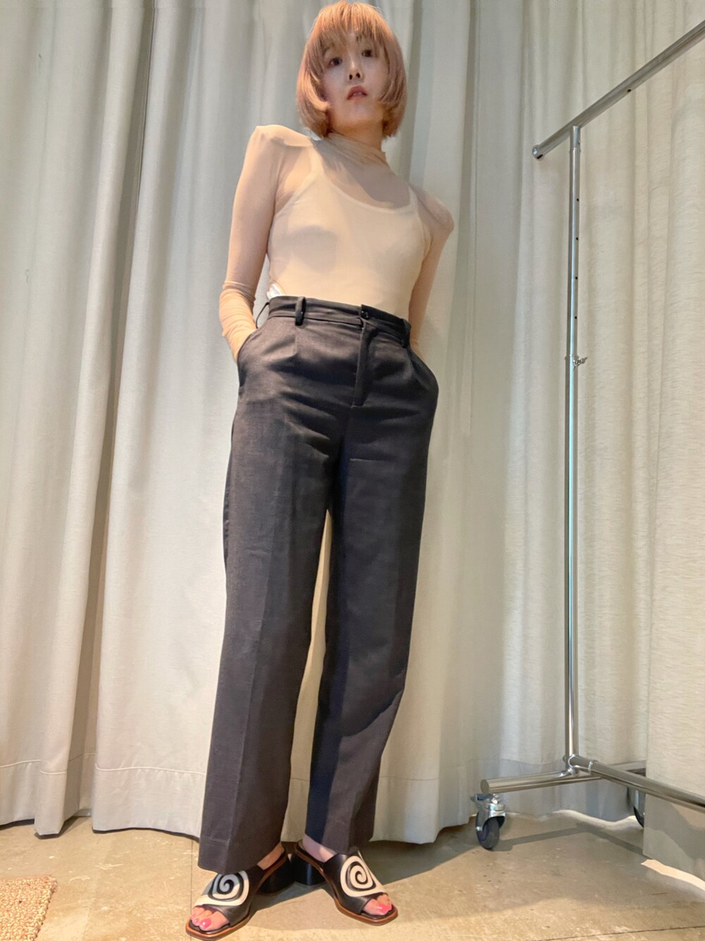 palomawool　パロマウール　ミュールサンダル　36 palomawoolパロマウールミュールサンダル36