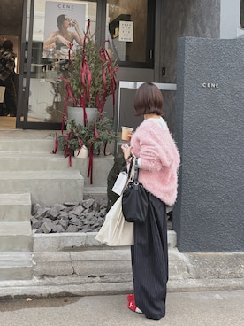 「agnes b.（アニエスベー）のアイテム（バッグ）」を使った、mini🎀さん（レディース・152cm）の冬コーディネート