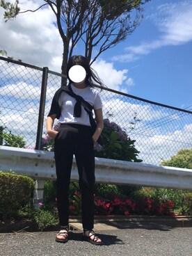 「UNIQLO U」｜aoさん（レディース・160cm）の夏コーディネート