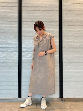 「CONVERSE TOKYO（コンバーストウキョウ）のアイテム（ワンピース/ドレス）」を使った、haruka.Sさん（レディース・160cm）の夏コーディネート