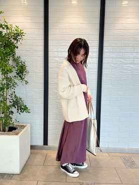 「CONVERSE TOKYO（コンバーストウキョウ）のアイテム（ワンピース/ドレス）」を使った、haruka.Sさん（レディース・160cm）の秋コーディネート