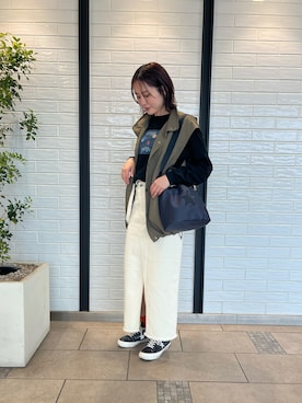 「CONVERSE TOKYO（コンバーストウキョウ）のアイテム」を使った、haruka.Sさん（レディース・160cm）の春コーディネート