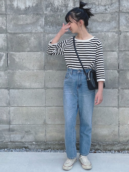 1cmボーダー ボートネック7分袖（Tシャツ/カットソー）｜BEAMS