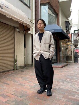 「WHITE MOUNTAINEERING（ホワイトマウンテニアリング）のアイテム」を使った、まことさん（メンズ・169cm）の冬コーディネート