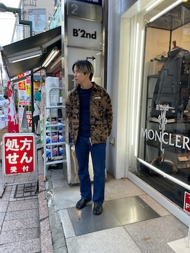 「A4A（エーフォーエー）のアイテム（ブルゾン）」を使った、まことさん（メンズ・169cm）の秋コーディネート