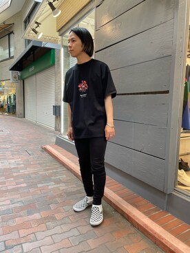 「surt（サート）のアイテム（チノパンツ）」を使った、まことさん（メンズ・169cm）の春コーディネート