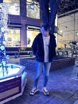 「LUSOR（ルーソル）のアイテム（ジャケット/アウター）」を使った、まことさん（メンズ・169cm）の秋コーディネート