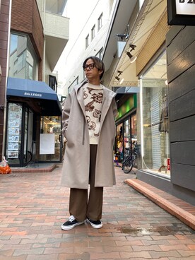 「KAZUYUKI KUMAGAI」｜まことさん（メンズ・169cm）の秋コーディネート