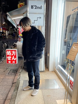 「LUSOR（ルーソル）のアイテム（ジャケット/アウター）」を使った、まことさん（メンズ・169cm）の冬コーディネート