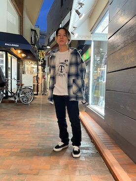 「KSUBI（スビ）のアイテム（パンツ）」を使った、まことさん（メンズ・169cm）の冬コーディネート